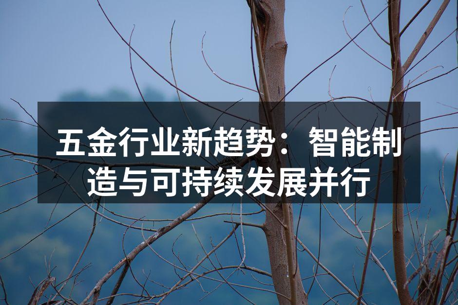 五金行业新趋势：智能制造与可持续发展并行